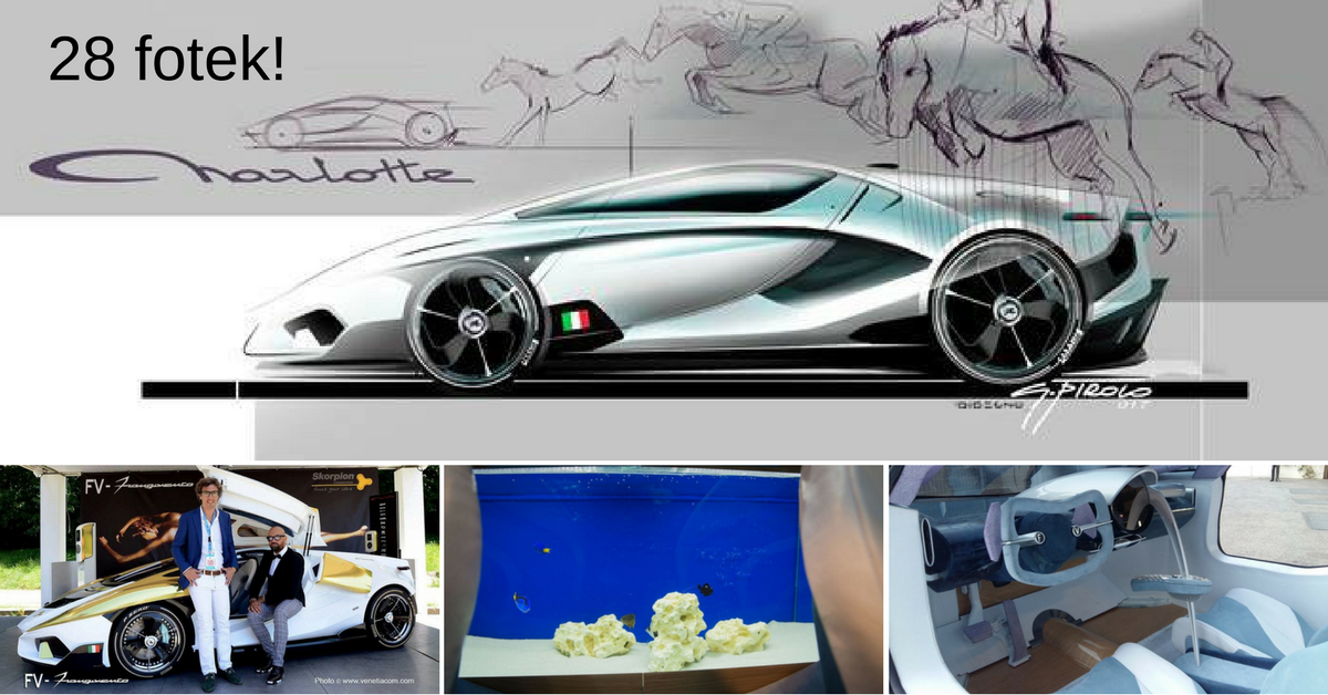 Frangivento Charlotte Roadster - extravagantní vůz se zabudovaným akvárkem