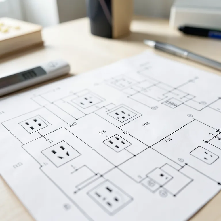 Elektrotechnické značky a symboly zásuvek - ilustrační foto