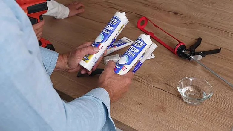 Silicone tubes and tools on table