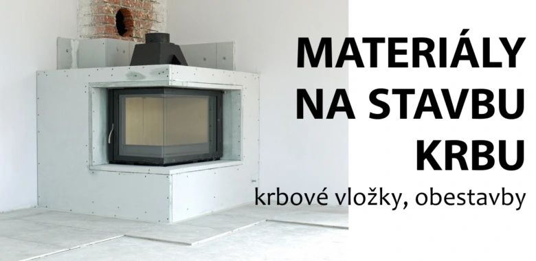 Konstrukce krbové vložky s kovovým rámem a sklem.