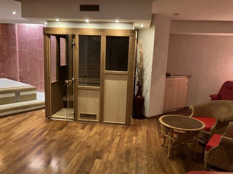 Indoor pool and sauna room