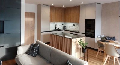 Kitchen island with bar counter