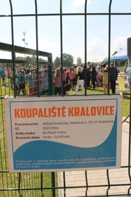 Koupaliště kralovice sign