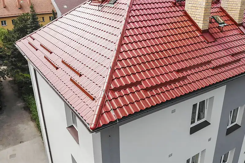 Red tiled roof reconstruction